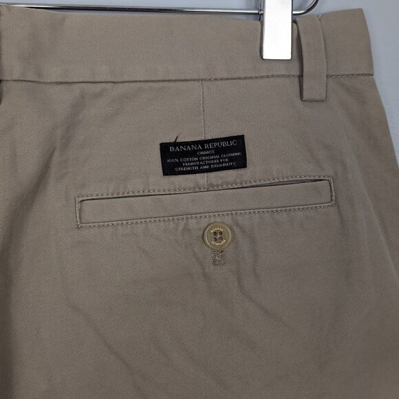 Banana Republic Men's Tan Khaki Pants 31x32 - Picture 5 of 7